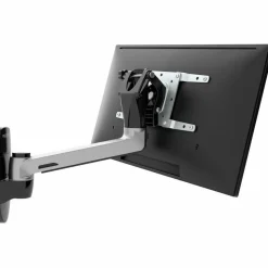 Ergotron Mounting Arm for Monitor, TV, Flat Panel Display, LCD Display - Polished Aluminum - Landscape/Portrait