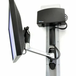 Ergotron Mounting Arm for Monitor, TV, Flat Panel Display, LCD Display - Polished Aluminum - Landscape/Portrait