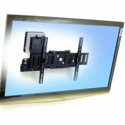 Ergotron SIM90 Wall Mount for Digital Signage Display, Display, Mini PC, Thin Client, DVD Player, Wireless Range Extender, CPU - Black - Landscape/Portrait