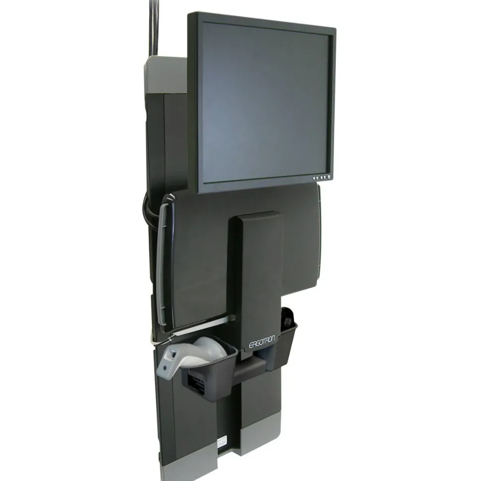 Ergotron StyleView Lift for Flat Panel Display, Keyboard, Mouse - Black