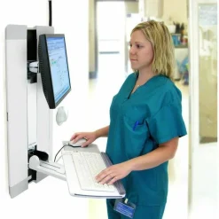 Ergotron StyleView 60-609-216 Lift for Flat Panel Display, Keyboard, Monitor - White