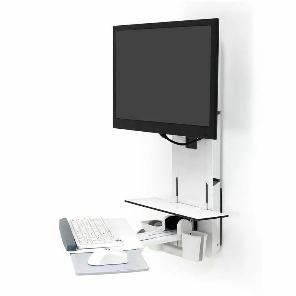 Ergotron StyleView Lift for Monitor, Keyboard, Mouse, Scanner - White