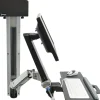 Ergotron StyleView 45-273-026 Multi Component Mount for Flat Panel Display, Keyboard, CPU - Polished Aluminum