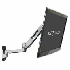 Ergotron Wall Mount for Flat Panel Display - Polished Aluminum - Adjustable - 42" Screen Support - 25 lb Load Capacity - 45353026