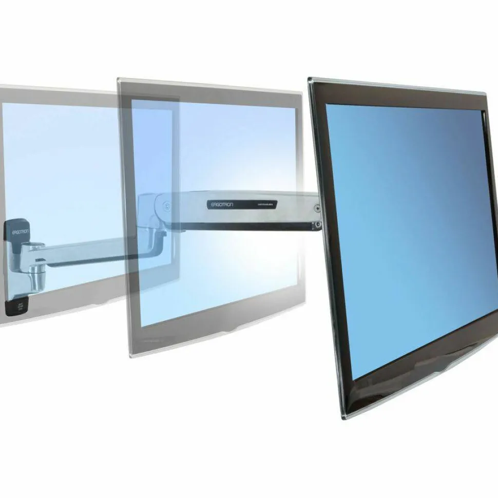 Ergotron Wall Mount for Flat Panel Display - Polished Aluminum - Adjustable - 42" Screen Support - 25 lb Load Capacity - 45353026