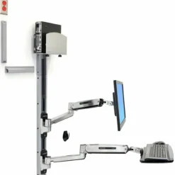 Ergotron Wall Mount Track for CPU, Flat Panel Display, Keyboard, Mouse