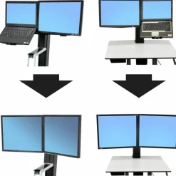 Ergotron WorkFit Conversion Kit: LCD & Laptop to Dual