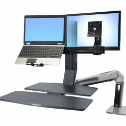 Ergotron WorkFit Mounting Tray for LCD Display, Notebook, Workstation - Black