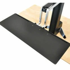 Ergotron WorkFit-S Desk Mount for Monitor, Display, Keyboard, Mouse - Black - Landscape/Portrait