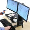Ergotron WorkFit-S Desk Mount for Monitor, LCD Display, Computer - Black