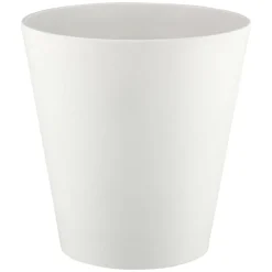 Erwyn Products Madison, 10-Quart, White, Case Of 4 Wastebaskets