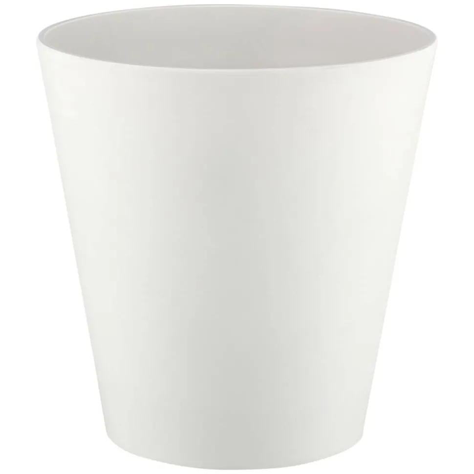 Erwyn Products Madison, 10-Quart, White, Case Of 4 Wastebaskets