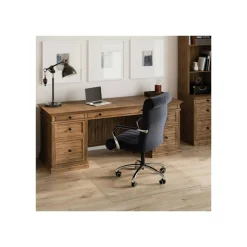 ES Robbins EverLife - Chair mat for office, home - rectangular with lip - 44.88 in x 52.76 in - clear