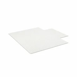 ES Robbins Everlife Medium-pile Chairmats with Lip - Carpeted Floor - 53" Length x 45" Width - Rectangle - Vinyl - Clear