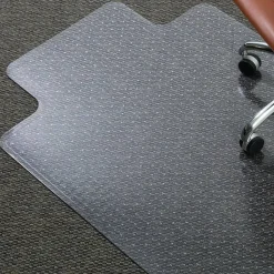 ES Robbins Everlife Medium-pile Chairmats with Lip - Carpeted Floor - 53