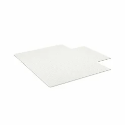 ES Robbins EverLife Moderate Use Chair Mat for Low Pile Carpeted Floors, Rectangular with Lip, Crystal Edges, 45