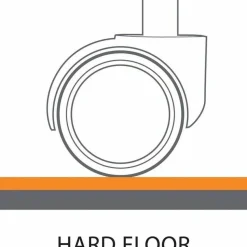 ES Robbins Hard Floor Chair Mat, Standard Lip, 45