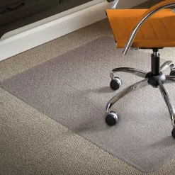 ES Robbins Natural Origins Biobased Chair Mat for Low Pile Carpeted Floors, Rectangular, Straight Edges, 46
