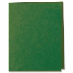 Esselte Letter-Size Twin-Pocket Report Covers, Hunter Green, Box Of 25