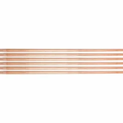 Ettore Floor Squeegee Wooden Pole Handle - 54" Length x 1" Diameter - Natural - Wood - 6 / Carton