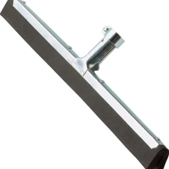 Ettore Wipe 'n Dry Floor Squeegee - 22" Rubber Blade - Durable, Rust Resistant, Long Lasting - Steel Gray