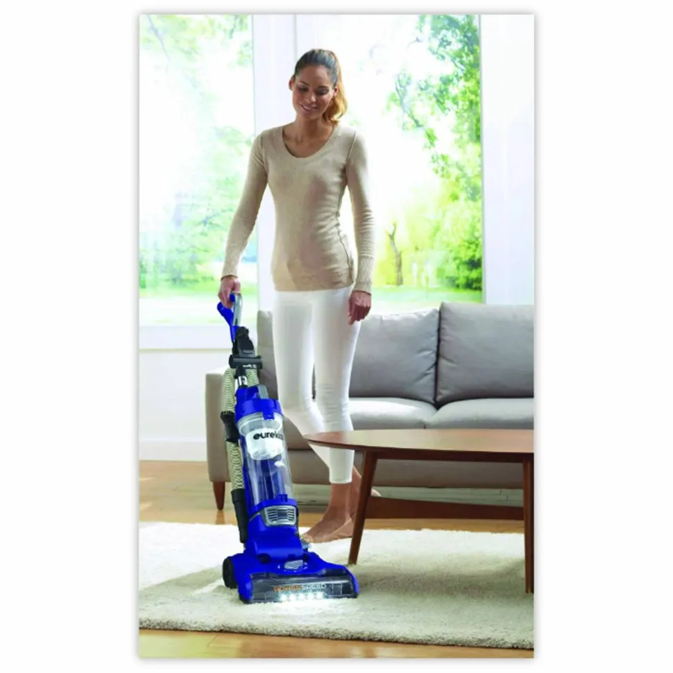 Eureka PowerSpeed Turbo Spotlight Lightweight Upright, 12.6" Cleaning Path, Blue