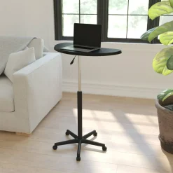 Eve Black Sit to Stand Mobile Laptop Computer Desk