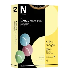 Exact Vellum Bristol Card Stock, Canary, Letter (8.5