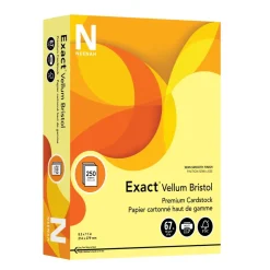 Exact Vellum Bristol Card Stock, Canary, Letter (8.5