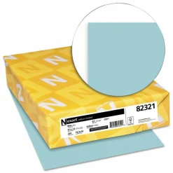 Exact Vellum Bristol Card Stock, Blue, Letter (8.5" x 11"), 67 Lb, Pack Of 250