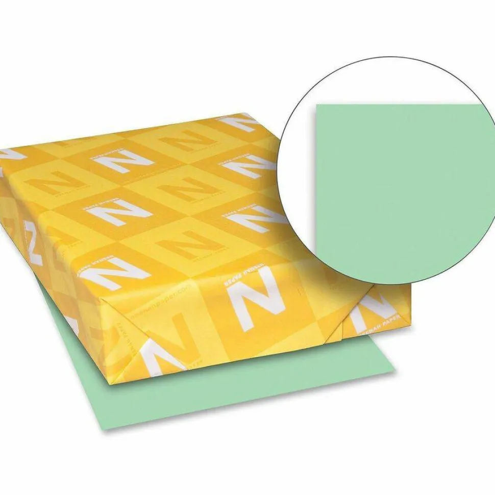 Exact Vellum Bristol Card Stock, Green, Letter (8.5" x 11"), 67 Lb, Pack Of 250