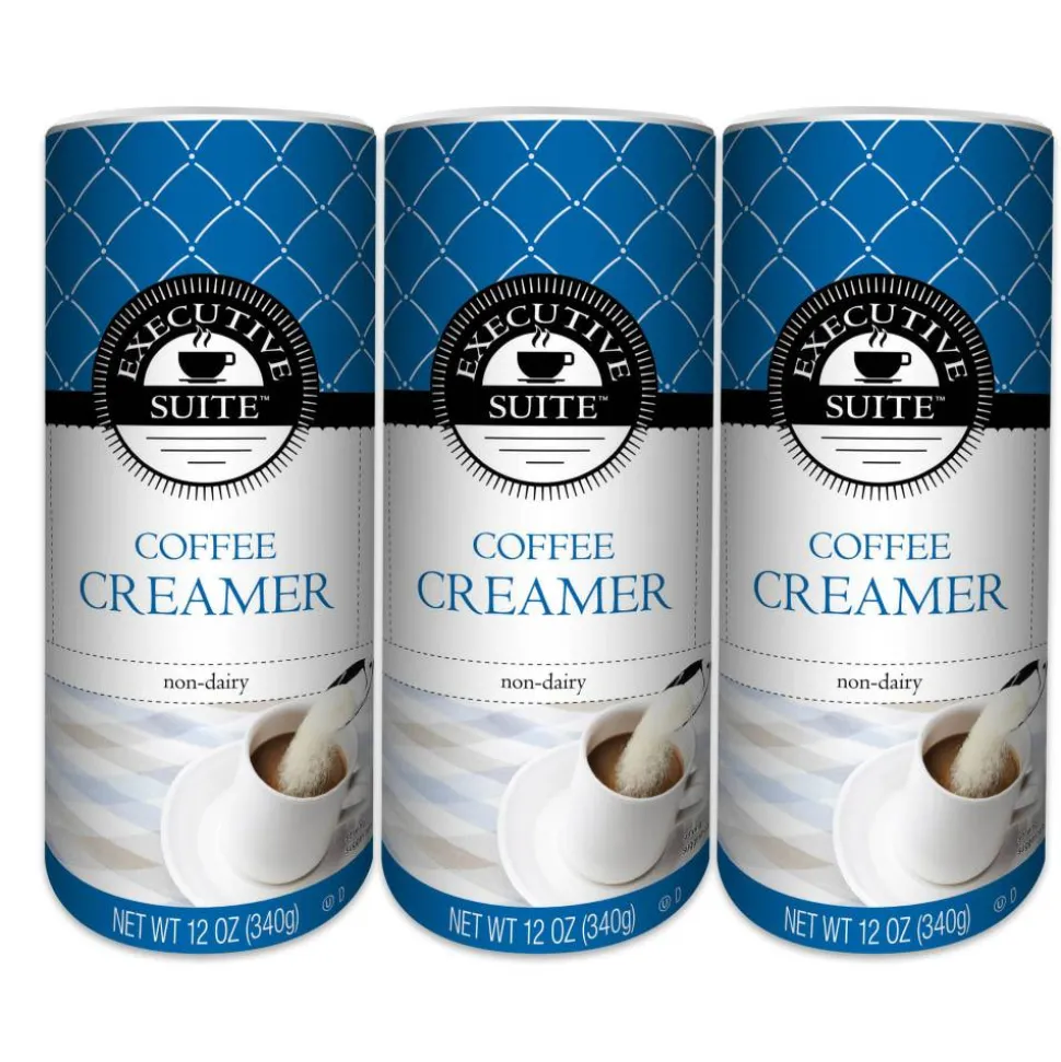 Executive Suite Non-Dairy Coffee Creamer, 12 Oz, Case Of 24 Canisters, 8 x 3 Per Pack
