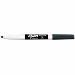 EXPO Low-Odor Dry-Erase Marker Value Pack, Fine Bullet Tip, Black, 36/Box