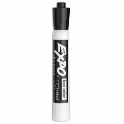 EXPO Low-Odor Dry-Erase Marker Value Pack, Broad Chisel Tip, Black, 36/Box