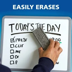 EXPO Magnetic Dry Erase Markers With Eraser, Chisel Tip, Assorted Ink Colors, Pack Of 4