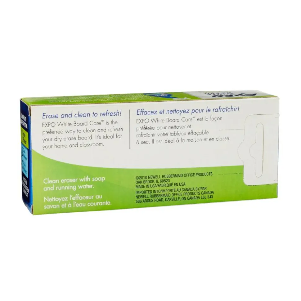 EXPO White Board CARE Dry Erase Eraser, 5.13" x 2.25" x 1.25", Charcoal