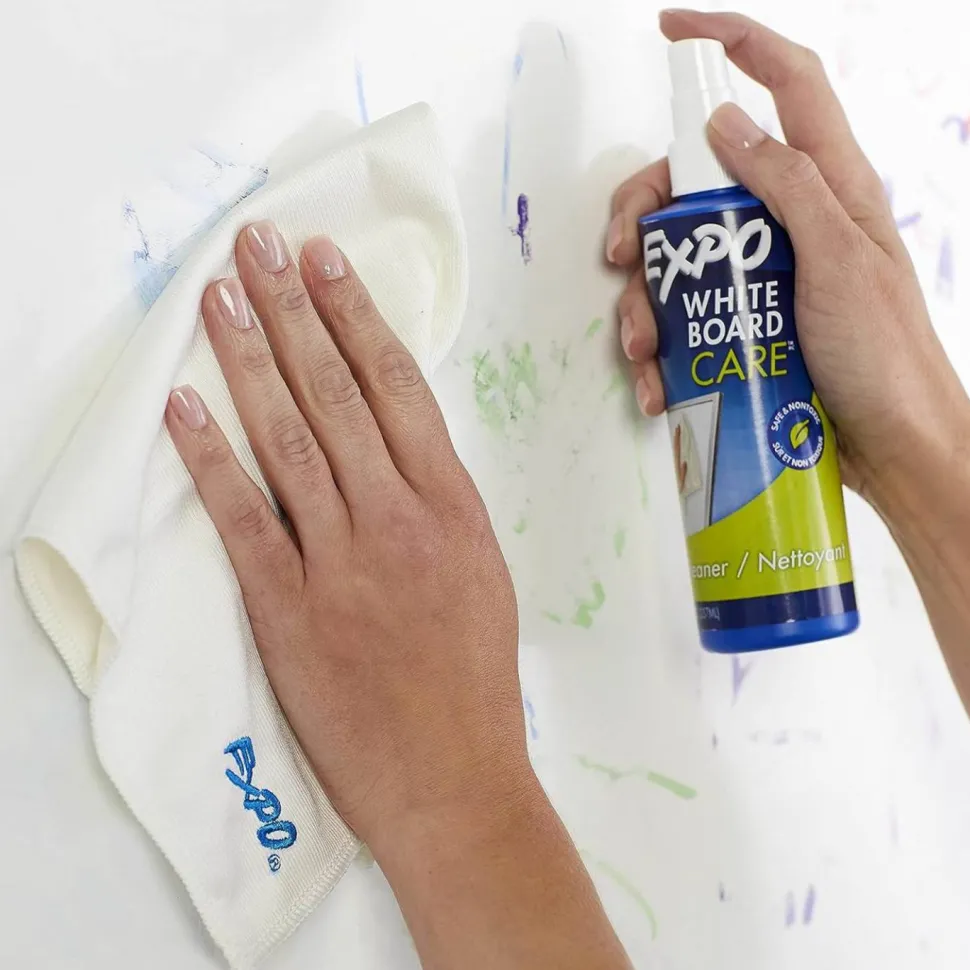 EXPO White Board CARE Dry Erase Surface Cleaner, 8 oz Spray Bottle, 12/Carton