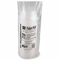 Fabri-Kal Microwavable Deli Containers, 12 oz, 4.6