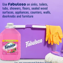 Fabuloso Multi-Purpose Cleaner, Watermelon Scent, 128 Oz, Case Of 4 Bottles