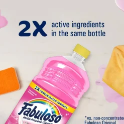 Fabuloso 2X Multi-Purpose Cleaner, Watermelon Scent, 56 Oz, Pink, Pack Of 6 Bottles
