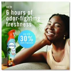 Febreze AIR, Hawaiian Aloha, 8.1 oz Aerosol Spray, 6/Carton