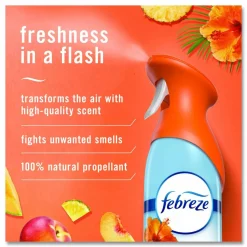 Febreze AIR, Hawaiian Aloha, 8.1 oz Aerosol Spray, 6/Carton