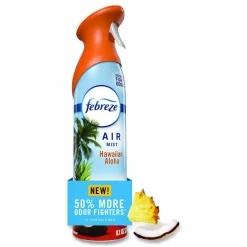 Febreze AIR, Hawaiian Aloha, 8.1 oz Aerosol Spray, 6/Carton