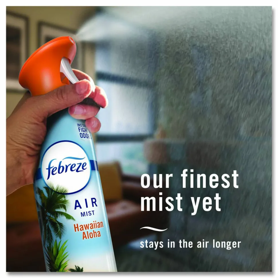 Febreze AIR, Hawaiian Aloha, 8.1 oz Aerosol Spray, 6/Carton
