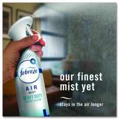 Febreze AIR, Heavy-Duty Crisp Clean, 8.1 oz Aerosol Spray, 6/Carton