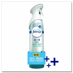 Febreze AIR, Heavy-Duty Crisp Clean, 8.1 oz Aerosol Spray, 6/Carton