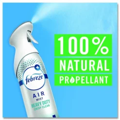 Febreze AIR, Heavy-Duty Crisp Clean, 8.1 oz Aerosol Spray, 6/Carton