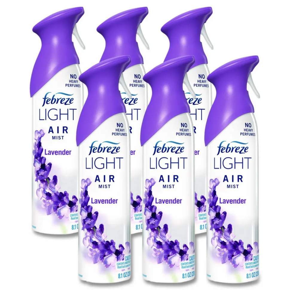 Febreze AIR, Lavender, 8.1 oz Aerosol Spray, 6/Carton