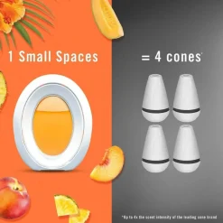 Febreze Odor-Fighting Bathroom Air Freshener, Hawaiian Aloha Scent, Pack Of 2 Units, 6 Packs per Carton