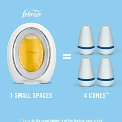 Febreze Small Spaces Air Fresheners, Gain, 0.5 Oz, Pack Of 2 Air Fresheners